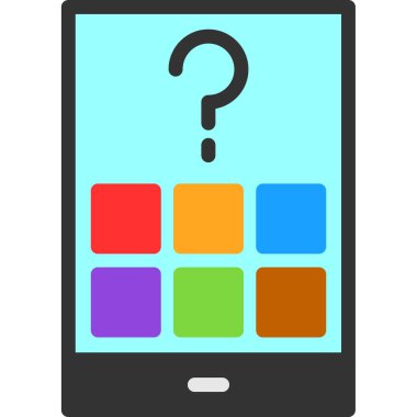 Tablet pc üzerindeki soru işareti