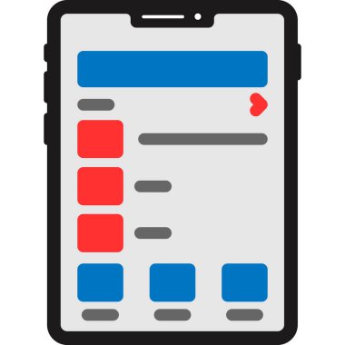 iş web simgesi, basit vektör illüstrasyonu