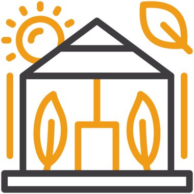 Ev simgesinin vektör illüstrasyonu