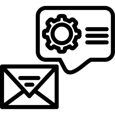 e- posta iletişim mesajı simgesi