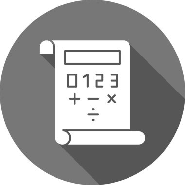 hesap makinesi simgesi vektör illüstrasyonu