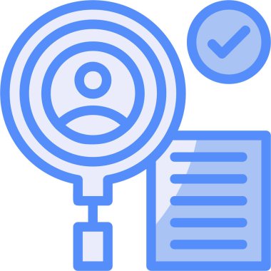 belge simgesi ve vektör illüstrasyonu beyaz arkaplanda izole edildi