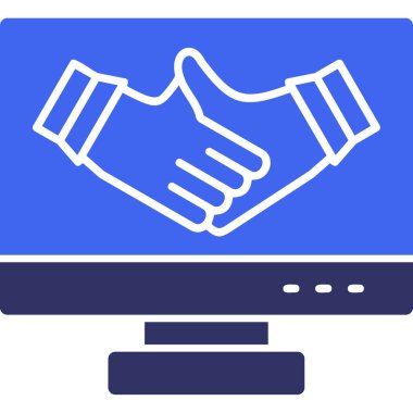 Tokalaşın. Web simgesi basit illüstrasyon