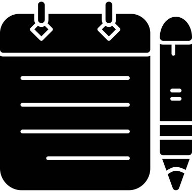 Siyah ve beyaz simgelerinin vektör çizimi