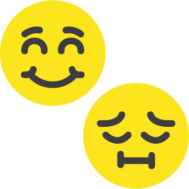 emoji yüz simgesi, basit tasarım