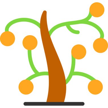 Bitki. Web simgesi basit tasarım
