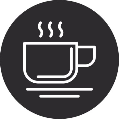 kahve ikonu vektör illüstrasyonu