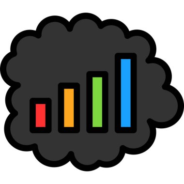 çubuk grafik vektör illüstrasyonu