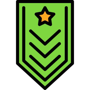 army badge icon vector illustration