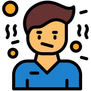 Adamım. Web simgesi basit illüstrasyon