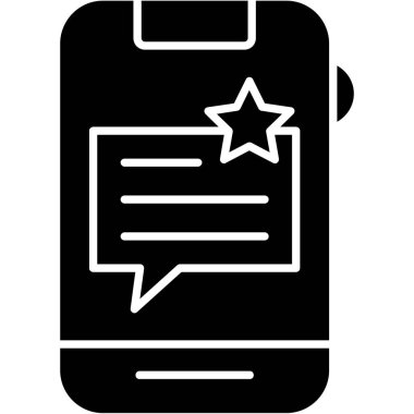 Akıllı telefon simgesinin vektör illüstrasyonu