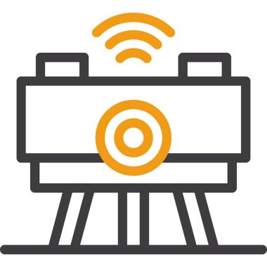 Kameranın beyaz arkaplandaki vektör simgesi