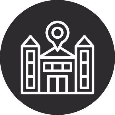 İnşa Vektörü Kabartma Simgesi Tasarımı