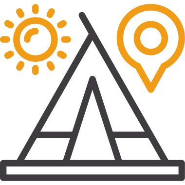 kamp konumu haritası simgesi