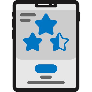 Akıllı telefon. Web simgesi basit illüstrasyon