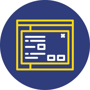 Modern bir simgenin vektör illüstrasyonu