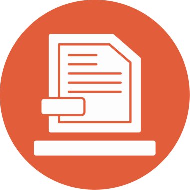 Dosya simgesinin vektör illüstrasyonu