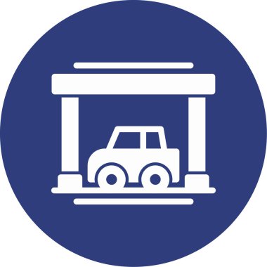 Araba simgesi, basit vektör çizim