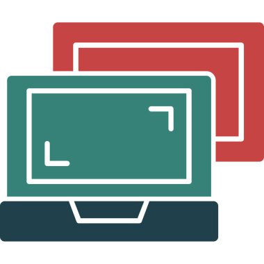 Bilgisayar. Web simgesi vektör illüstrasyonu