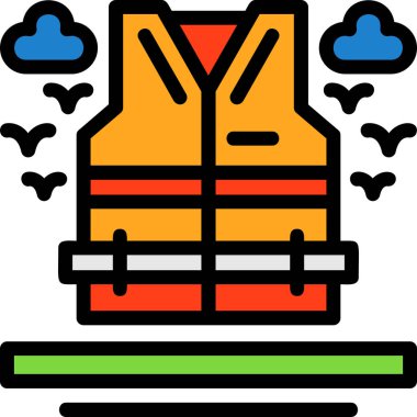 Sırt çantası. Web simgesi basit illüstrasyon