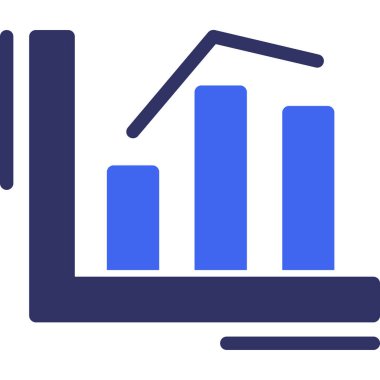 düz biçimli analitik grafik simgesi