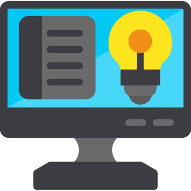 bilgisayar masaüstü fikir simgesi