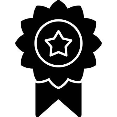 ödül rozeti simgesi vektör illüstrasyon