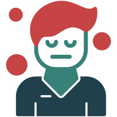 baş simge, basit tasarım illüstrasyonu