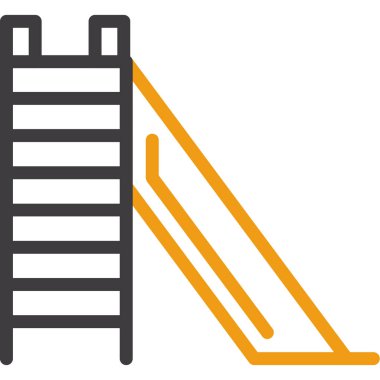 Merdiven. Web simgesi basit illüstrasyon