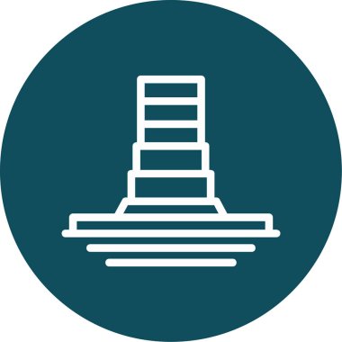 Modern yapı simgesinin vektör illüstrasyonu