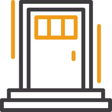 yapı inşaat simgesinin ana hatları doludur.