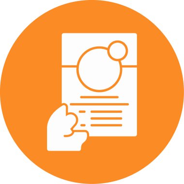 Belge. Web simgesi basit illüstrasyon