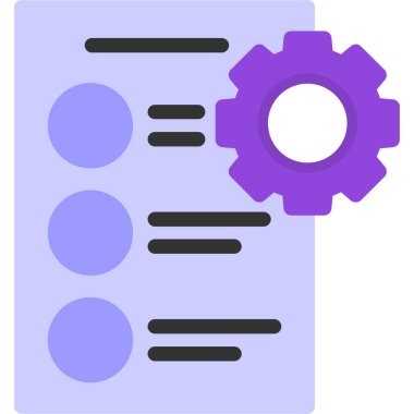 Belge. Web simgesi basit illüstrasyon