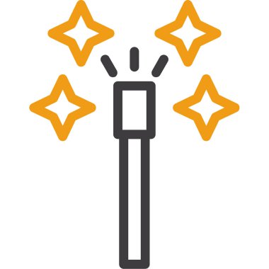 Sihirli değnek. Basit tasarım, vektör