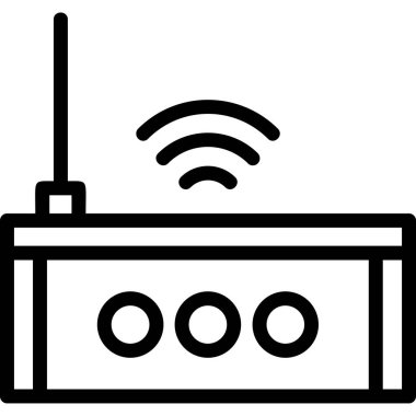 anten radyo anten simgesi dış hat biçiminde