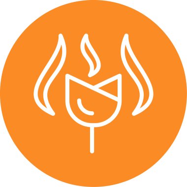 Yangın. Web simgesi basit tasarım