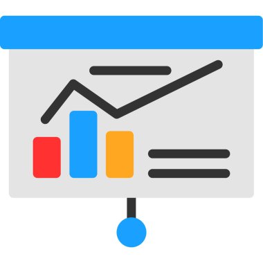 iş grafiği vektör simgesi