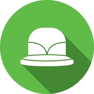 şapka düz vektör simgesi