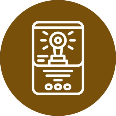 cep telefonu simgesi. Basit resimleme