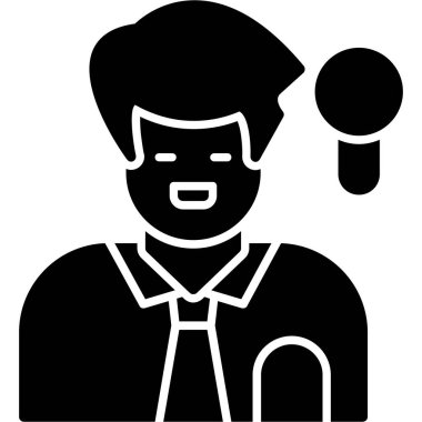 Şarkıcı kutsal kişilerin resmi, vektör çizim