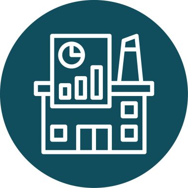 Endüstri Büyüme Çizelgesi Ana Hattı Çemberi, Vektör Resimleri