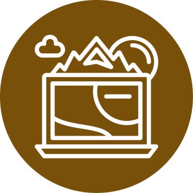 Bir noel ağacının vektör simgesi