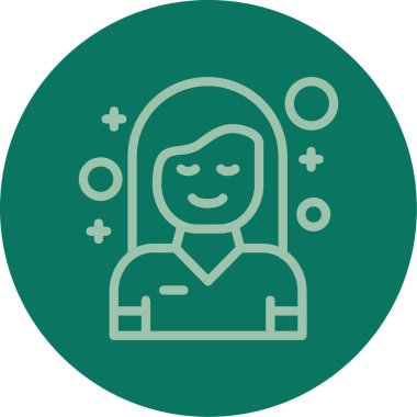 kadın simgesi, vektör illüstrasyonu