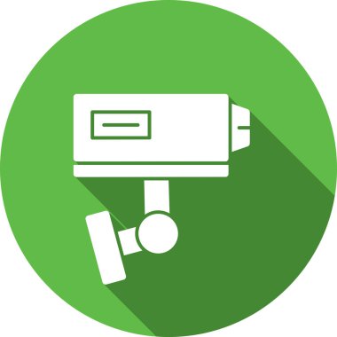 cctv düz vektör simgesi