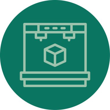 Benzersiz karton kutu vektör çizgisi simgesi