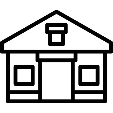 yapı simgesi, basit vektör tasarımı