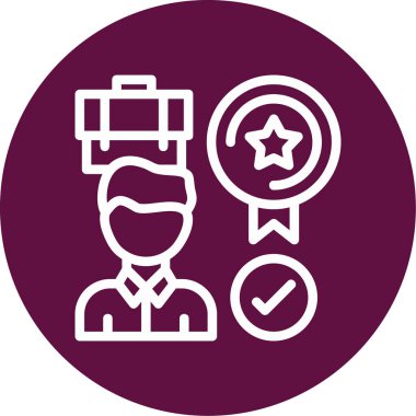 Benzersiz kullanıcı profili vektör simgesi