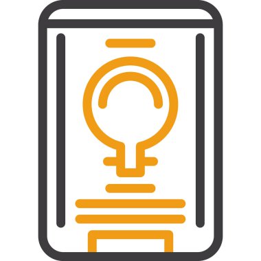 Akıllı telefonmuş. Web simgesi vektör illüstrasyonu