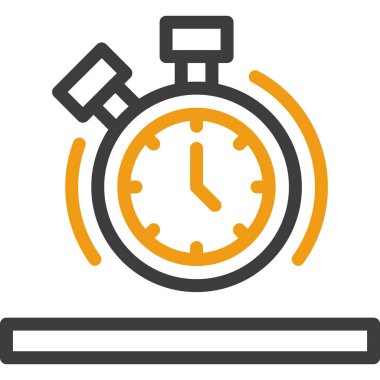 zaman izleme simgesi vektör illüstrasyonu