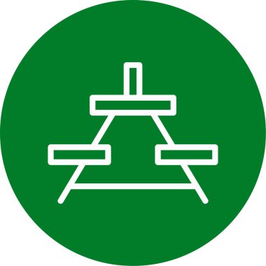 Benzersiz trafik işareti vektör simgesi